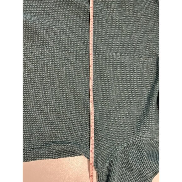 Maurices Woman Small Fair Isle Mock Neck Mixer Long Sleeve Shirt Waffle Thermal - Picture 6 of 7